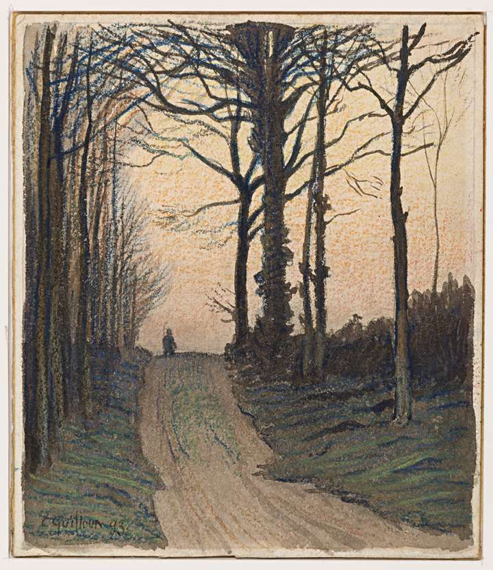Autumn Landscape with a Figure on a Path